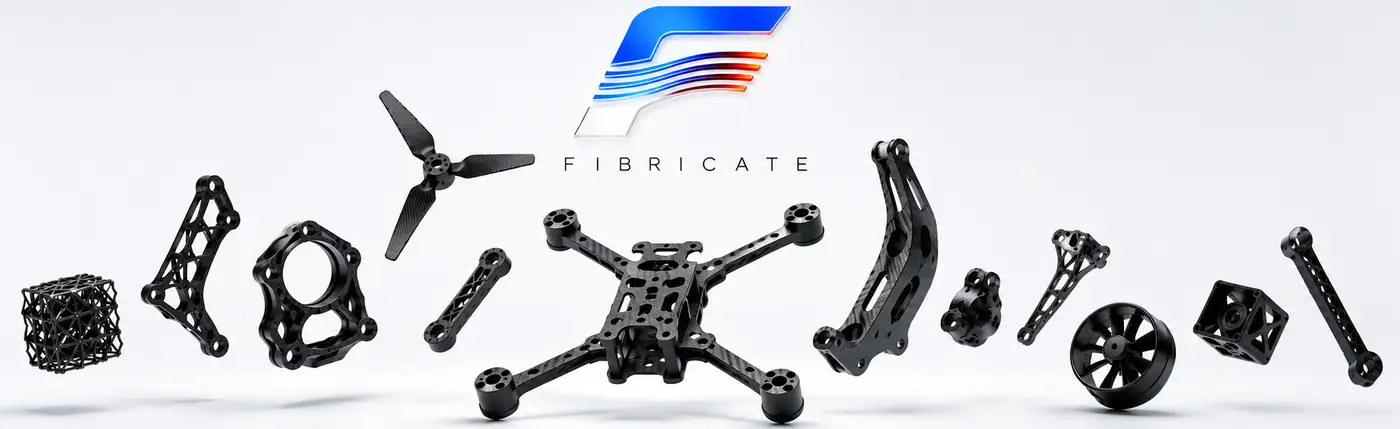 Fibricate drone frame and 3D printed parts